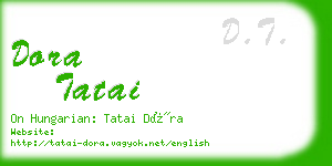 dora tatai business card